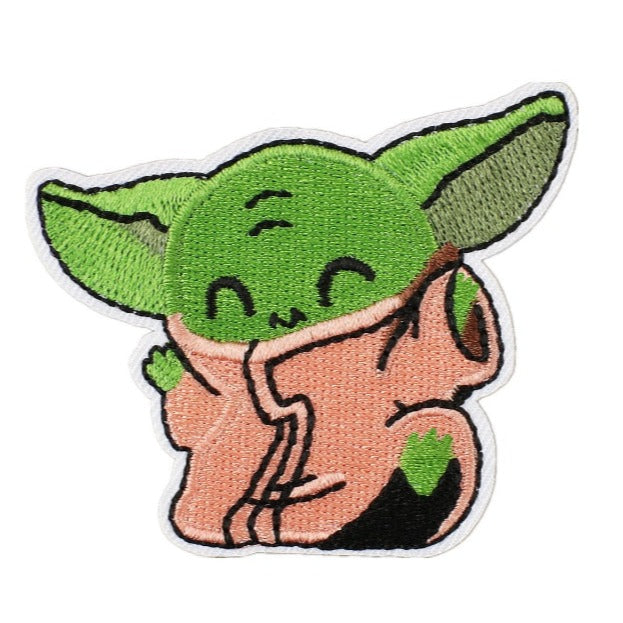 Star Wars 'Baby Yoda | Kicking' Embroidered Patch