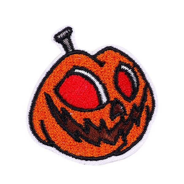 Halloween 'Pumpkin | Surprised' Embroidered Patch