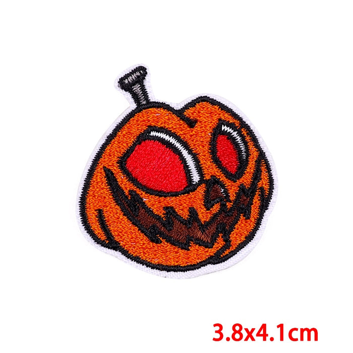 Halloween 'Pumpkin | Surprised' Embroidered Patch