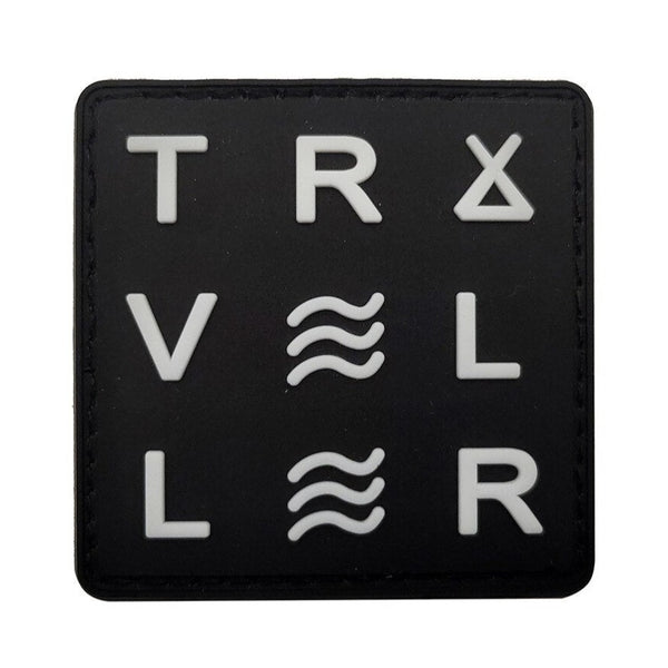 Cool 'Traveller' PVC Rubber Velcro Patch