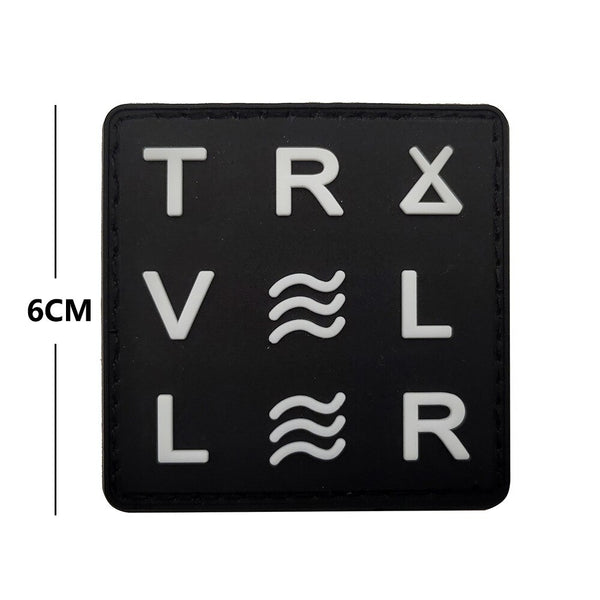 Cool 'Traveller' PVC Rubber Velcro Patch