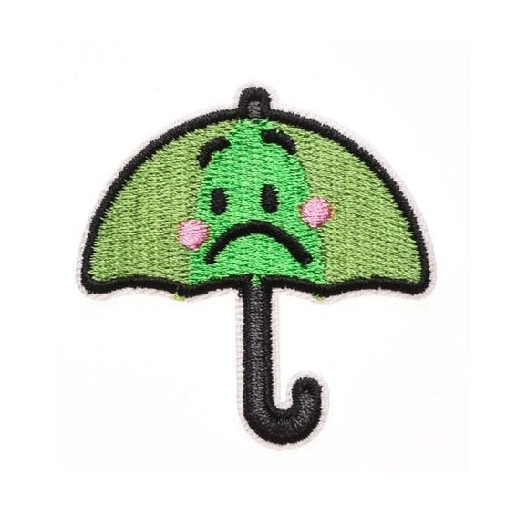 Cute 'Umbrella | Sad' Embroidered Patch