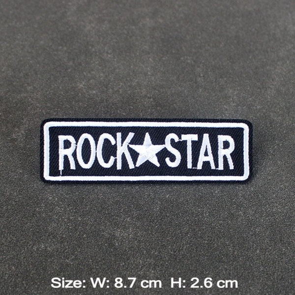 Music 'Rock Star' Embroidered Patch