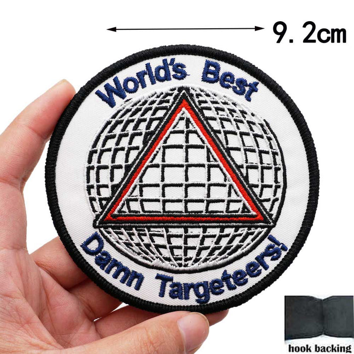 Emblem 'World's Best D@mn Targeteers!' Embroidered Velcro Patch