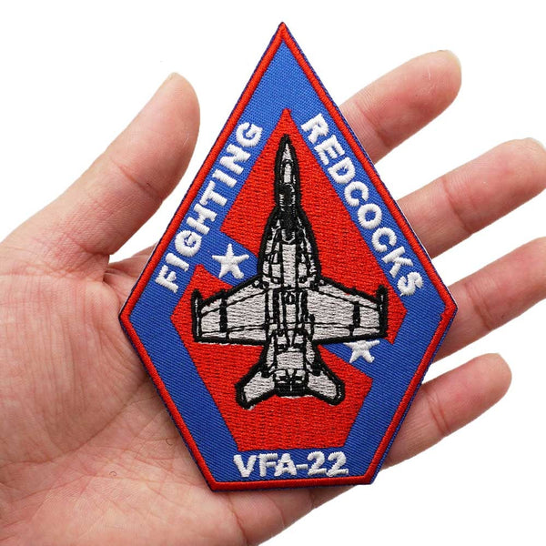 Military Tactical 'Fighting Redcocks VFA-22' Embroidered Patch