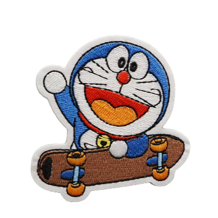 Doraemon 'Skateboard' Embroidered Patch