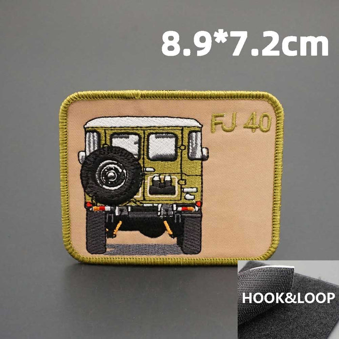 Off-Road Vehicles 'FJ 40 | Land Cruiser' Embroidered Velcro Patch