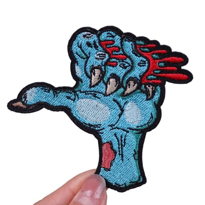 Horror 'Bloody Monster Hand' Embroidered Patch