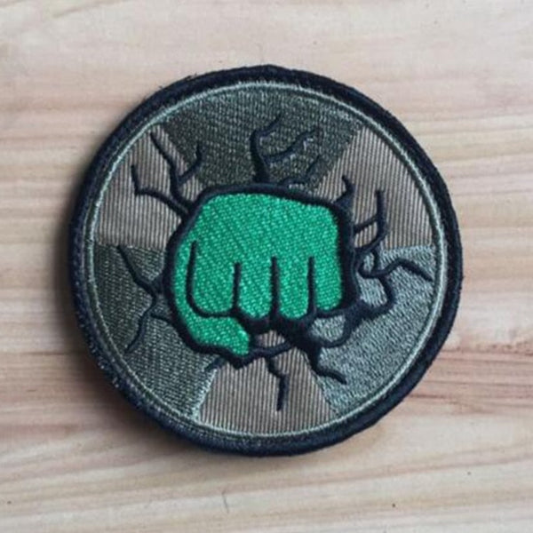 Hulk 'Smash' Embroidered Velcro Patch