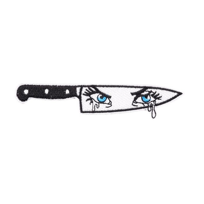 Knife 'Crying Eyes' Embroidered Patch