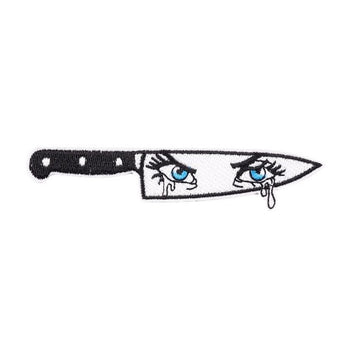 Knife 'Crying Eyes' Embroidered Patch