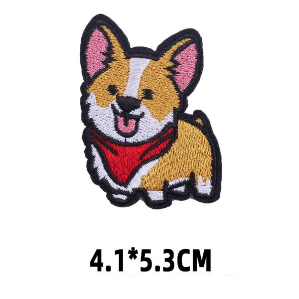 Dog 'Corgi | Red Scarf 2.0' Embroidered Patch