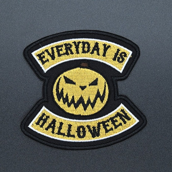 Creepy Pumpkin 'Everyday Is Halloween' Embroidered Patch