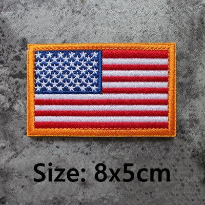 American Flag Embroidered Velcro Patch