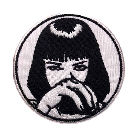 Pulp Fiction 'Mia Wallace | Round' Embroidered Patch