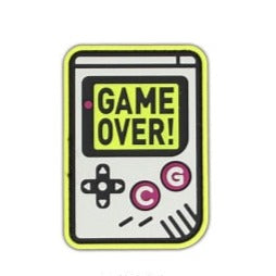Gameboy 'Game Over! | 2.0' PVC Rubber Velcro Patch