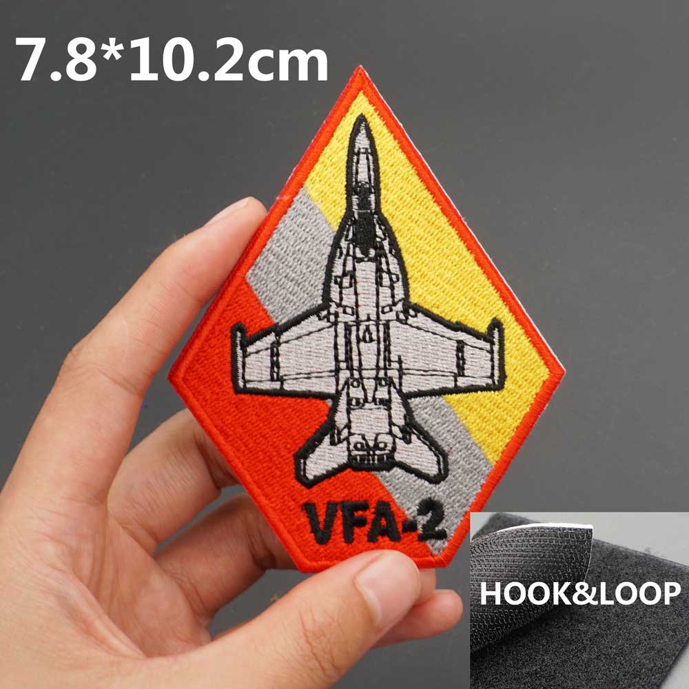 Military Tactical 'VFA-2' Embroidered Velcro Patch