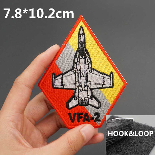 Military Tactical 'VFA-2' Embroidered Velcro Patch