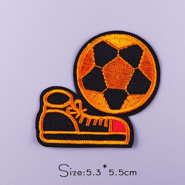 Football 'Shoes And Ball' Embroidered Patch