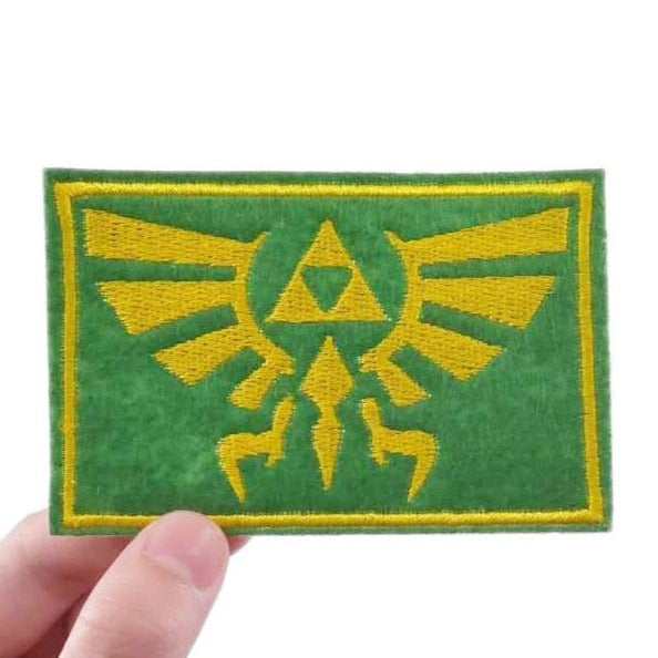 The Legend of Zelda 'Hylian Crest Triforce | Square' Embroidered Patch