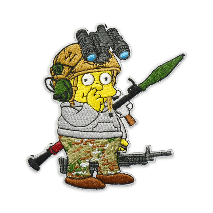 The Simpsons 3" 'Ralph Wiggum | Soldier' Embroidered Patch Set