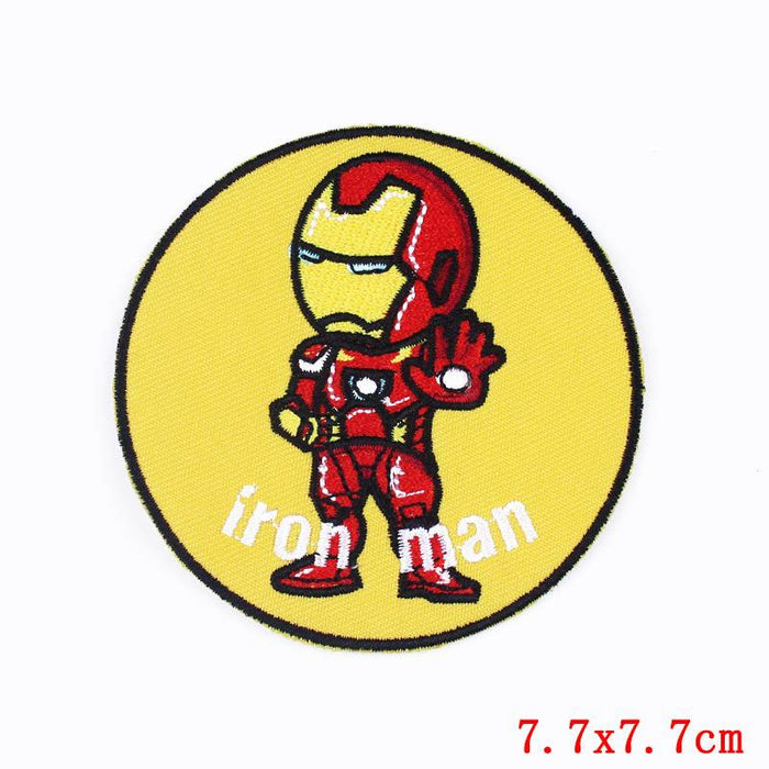 Iron Man 'Staring | Round' Embroidered Patch