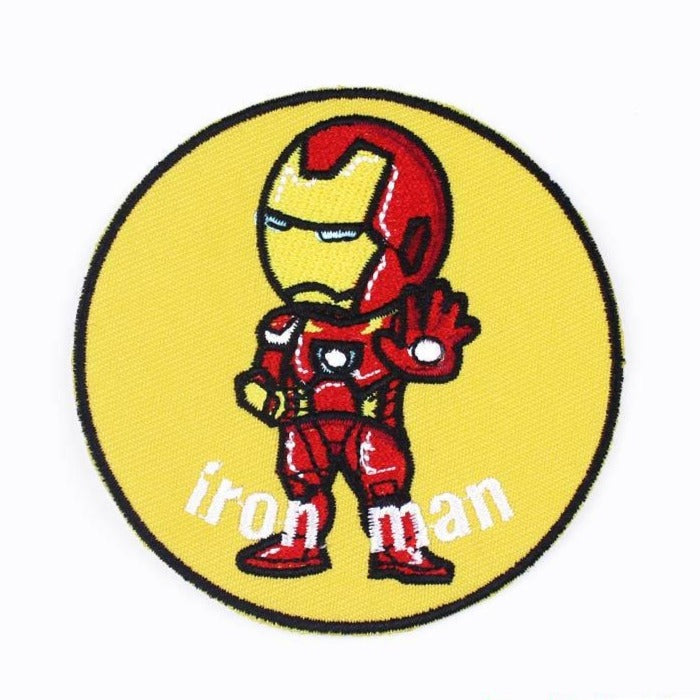 Iron Man 'Staring | Round' Embroidered Patch