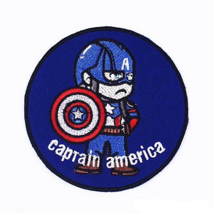 Captain America 'Standing | Round' Embroidered Patch