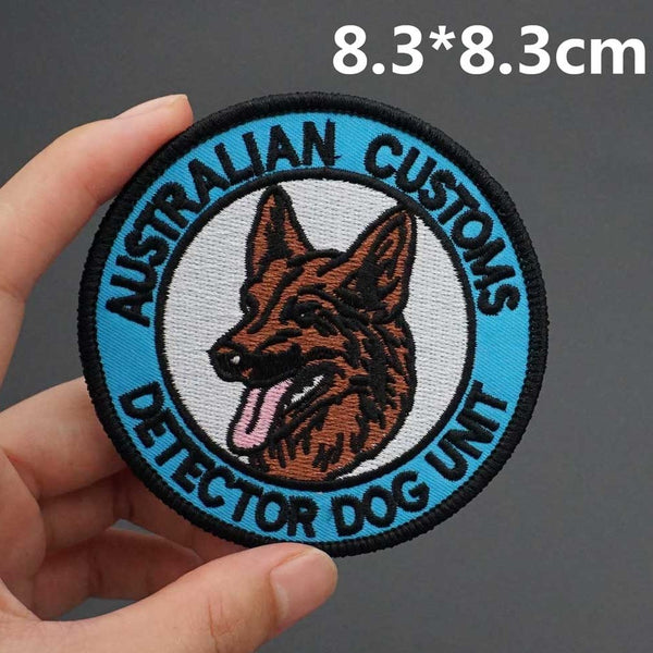 Military Tactical 'Australian Customs | Detector Dog Unit' Embroidered Patch