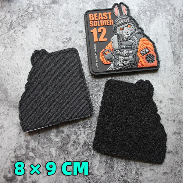 Beast Soldier 12 'Rabbit' PVC Rubber Velcro Patch