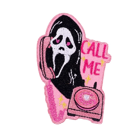 Horror 'Call Me | Screaming Ghost' Embroidered Patch
