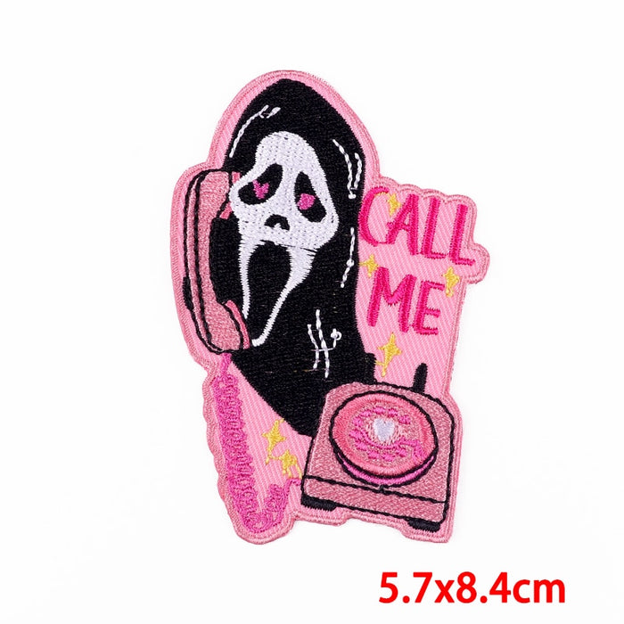 Horror 'Call Me | Screaming Ghost' Embroidered Patch