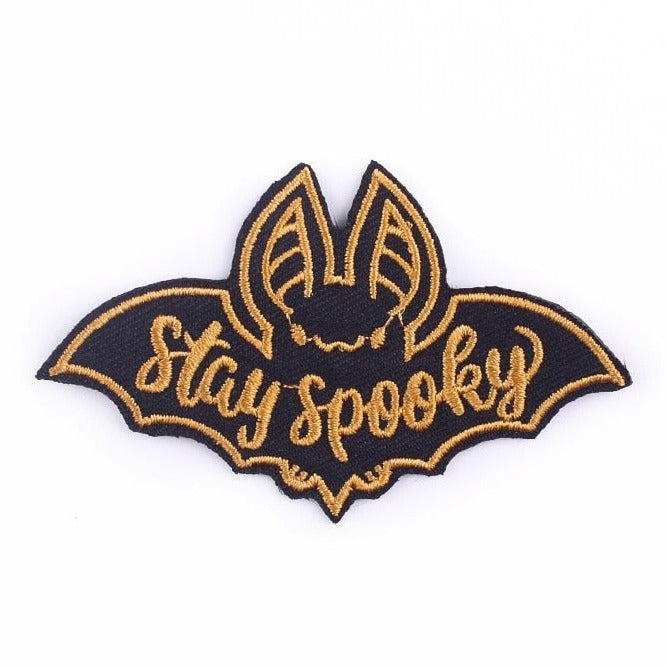 Halloween 'Bat | Stay Spooky' Embroidered Patch