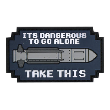 Its Dangerous To Go Alone 'Missile | 2.0' PVC Rubber Velcro Patch
