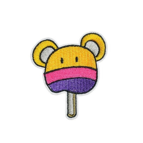 Cute 'Bear Popsicle' Embroidered Patch