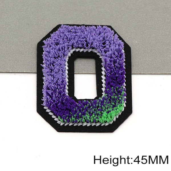 Tricolor 'Letter O' Embroidered Patch