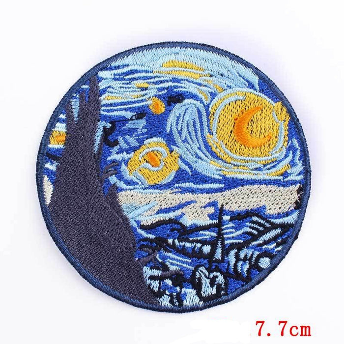 Painting 'Starry Night | 4.0' Embroidered Patch