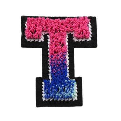 Tricolor 'Letter T' Embroidered Patch