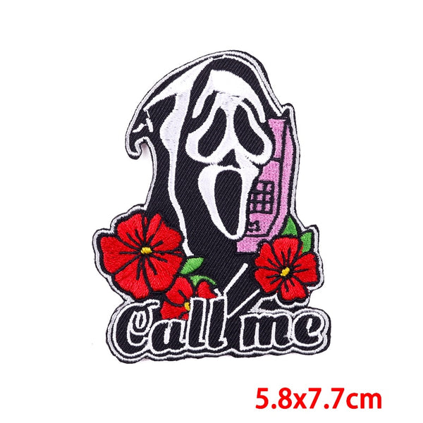 Horror 'Ghost Face | Call Me' Embroidered Patch