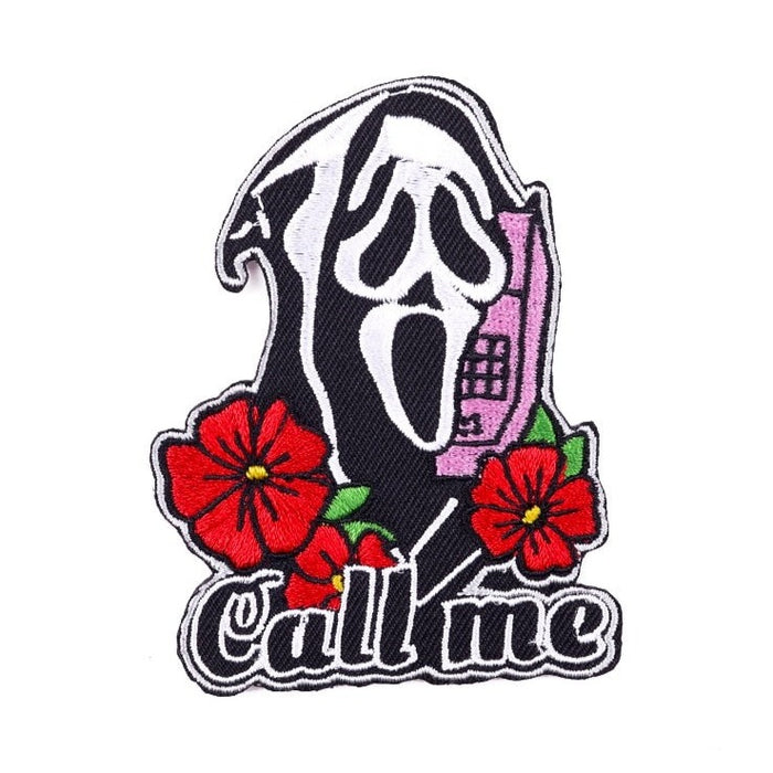 Horror 'Ghost Face | Call Me' Embroidered Patch