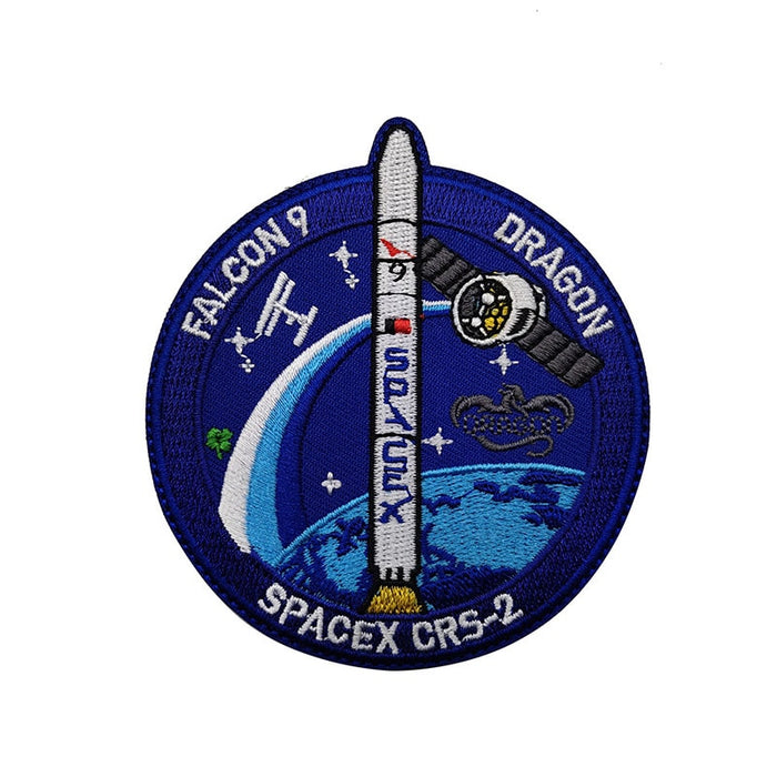 Falcon 9 Dragon 'SpaceX | CRS-2' Embroidered Velcro Patch