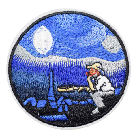 Van Gogh 'Blue Starry Sky' Embroidered Patch