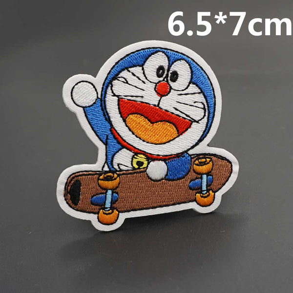 Doraemon 'Skateboard' Embroidered Patch