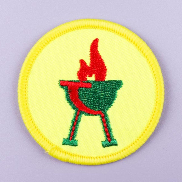 Boy Scout Badge 'Campfire' Embroidered Patch