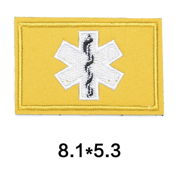 Medical 'Star of Life' Embroidered Velcro Patch