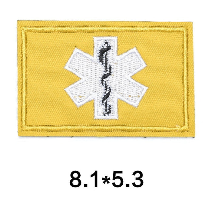 Medical 'Star of Life' Embroidered Velcro Patch