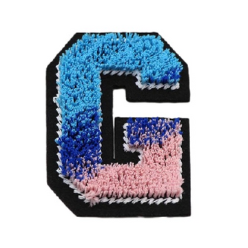 Tricolor 'Letter G' Embroidered Patch