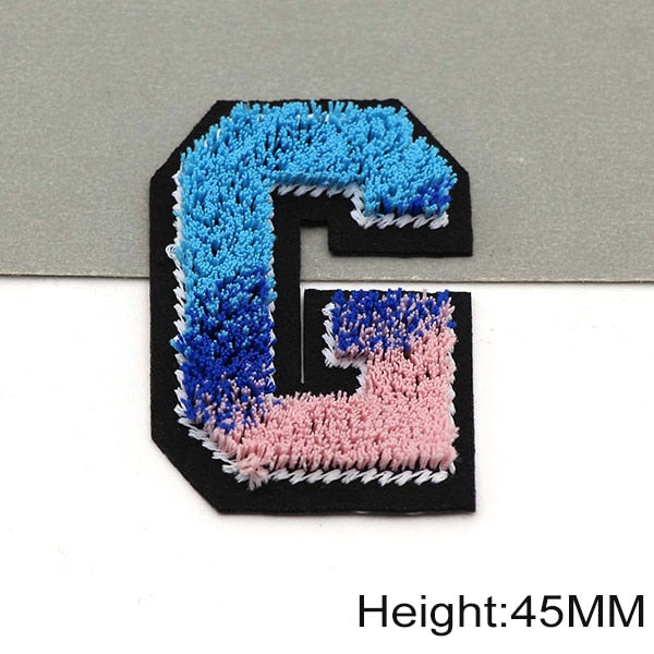 Tricolor 'Letter G' Embroidered Patch
