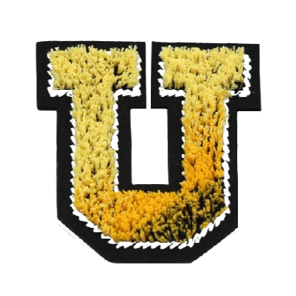 Tricolor 'Letter U' Embroidered Patch
