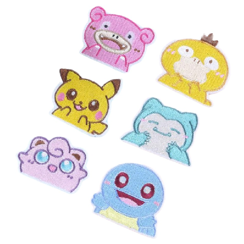 Pokemon 2" 'Casts' Embroidered Patch Set